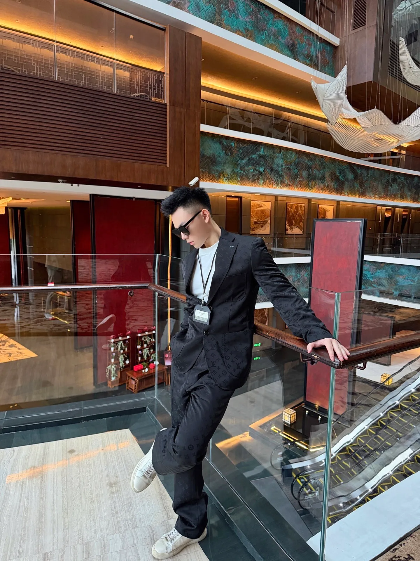 Louis Vuitton/Louis Vuitton all-over printed jacquard blazer